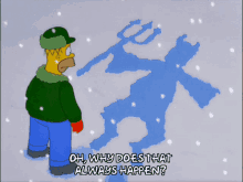 Homer Simpson GIF - Homer Simpson Snow GIFs
