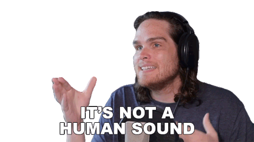 Its Not A Human Sound Sam Johnson Sticker - Its Not A Human Sound Sam Johnson Thats Not How Human Sound Stickers