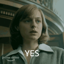Yes Younger Marion GIF - Yes Younger Marion Emma Corrin GIFs