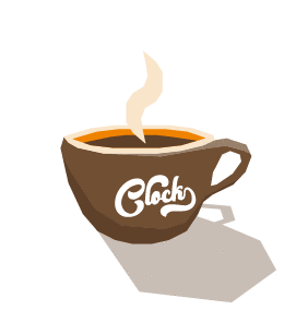 Clockbar Coffeecup Sticker - Clockbar Clock Coffeecup Stickers