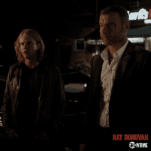 ray reaction to bridge side look serious liev schreiber showtime