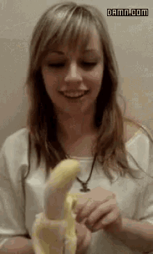 girl eating banana gif
