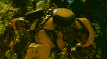 Transformers Bumblebee GIF - Transformers Bumblebee Running Away GIFs