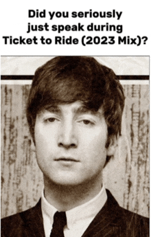 Ticket To Ride The Beatles GIF - Ticket To Ride The Beatles John Lennon GIFs