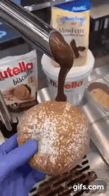 Brioche Nutella GIF - Brioche Nutella Foodporn GIFs
