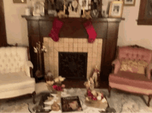 Christmas Fireplace GIF