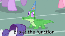 a picture of ponies with the words bro at the function