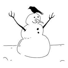 Snow Snowman GIF - Snow Snowman Crow GIFs
