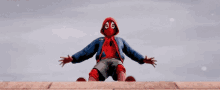 Miles Morales Spider Man GIF - Miles Morales Spider Man Look Down GIFs