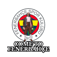 a logo for fenerbahce spor kulubu with a man in a suit