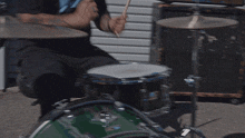 Playing Drums Grumpster GIF - Playing Drums Grumpster Bottom Feeder Song GIFs