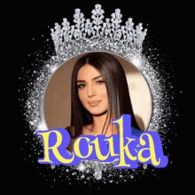 a picture of a woman with the name rouka