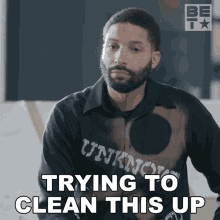 Trying To Clean This Up Milan GIF - Trying To Clean This Up Milan Haus Of Vicious GIFs
