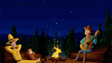 stars campfire