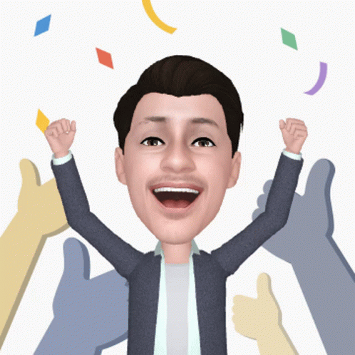 Yahoo Hands Up GIF - Yahoo Hands Up Confetti - Discover & Share GIFs