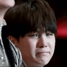 Sad Bts Saranghaeyo Bangtanboys Mylife - Meme Template Crying