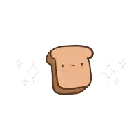 a cartoon drawing of a piece of toast with the words new cheer below it