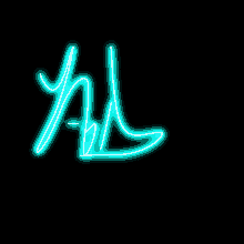 Neon Lights Signature GIF