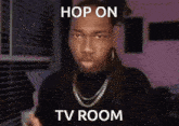 Hop On Tv Room Dreamy Bull GIF - Hop On Tv Room Dreamy Bull Tv Room GIFs