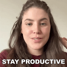 Stay Productive Gigi Robinson GIF - Stay Productive Gigi Robinson Be Efficient GIFs