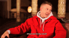 Shout Out To My Couch GIF - Macklemore Lazy Couch GIFs