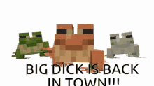 Minecraft Frog GIF - Minecraft Frog Big Dick Is Back In Town GIFs