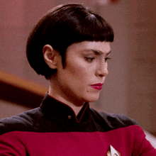 Michelle Forbes Star Trek GIF - Michelle Forbes Star Trek Ensign Ro GIFs