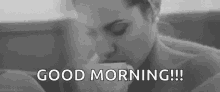 Good Morning Angelina Jolie GIF - Good Morning Angelina Jolie Coffee GIFs