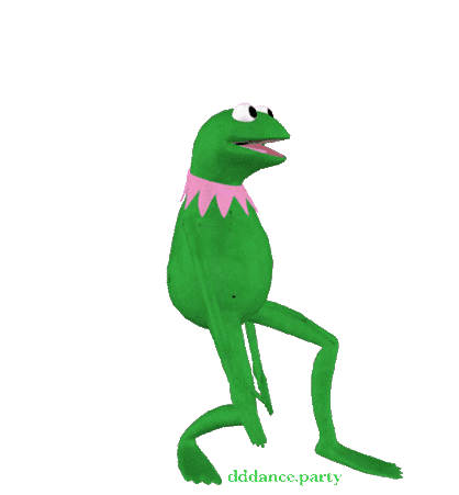 Dancing Kermit Sticker - Dancing Kermit Kermit The Frog Stickers