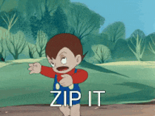 Anime Zip It GIF - Anime Zip It Sally The Witch GIFs