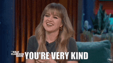 Kelly Clarkson Show Youre Very Kind GIF - Kelly Clarkson Show Kelly Clarkson Youre Very Kind GIFs