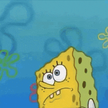a cartoon of spongebob squarepants with a smiley face on his face