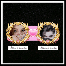 a picture of a man and a woman with the name reddy on the bottom