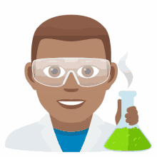 scientist joypixels researcher chemist flask