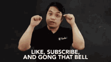Like Subscribe GIF - Like Subscribe Gong That Bell GIFs