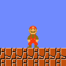 Pixelcraftian Mario GIF