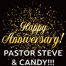 a happy anniversary pastor steve and candy poster