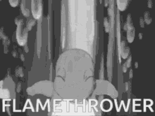 black and white zoobat flamethrower charmander attack