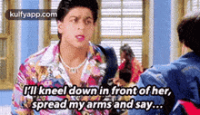 cii kneel down in front of her spread my arms and say... rahul x anjali kkhh hindi