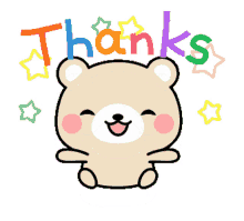 thank you sticker thanks sticker line sticker bear sticker brown bear