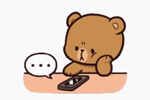 waiting im bear phone