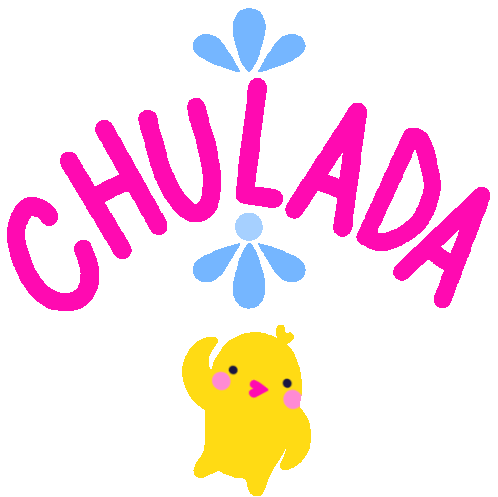 Happy Chick Says Cool In Spanish Sticker - Amorcito And Bebé Chulada Dancing Stickers