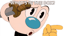 whats in the box mugman the cuphead show whats inside what do you have in the box