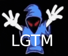 a picture of a ghost with gloves and the word lgtm