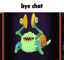 Bye Chat My Singing Monsters GIF - Bye Chat My Singing Monsters Scargo GIFs