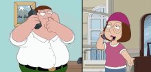 Peter Calls Meg - Family Guy GIF - Family Guy Peter Peter Griffin GIFs