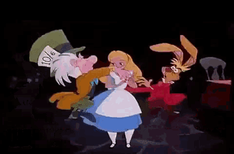 Buon Noncompleanno Non Compleanno Alice Nel Paese Delle Meraviglie Disney  GIF - Merry Unbirthday Song Mad Hatter - Discover & Share GIFs