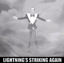 Lightning Strikes Klaus Nomi GIF - Lightning Strikes Klaus Nomi 80s Music GIFs