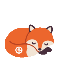 Fox Sleep Sticker - Fox Sleep Love Stickers