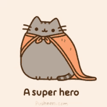 Pusheen Super Hero GIF - Pusheen Super Hero GIFs